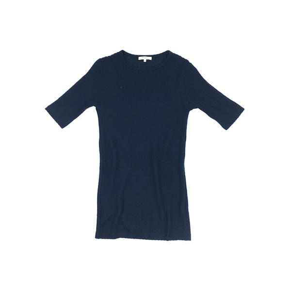 Calder Blake DIANE RIB TEE - NAVY Calder Blake DIANE RIB TEE - NAVY