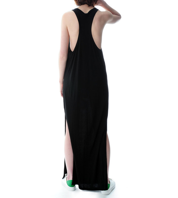 T By Alexander Wang Black Classic Tank Long Dress With Pocket T By Alexander Wang Black Classic Tank Long Dress With Pocket