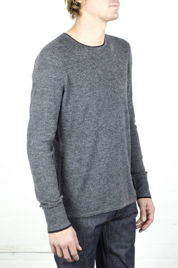 Men's Rag and Bone Charcoal Giles Crew Men's Rag and Bone Charcoal Giles Crew