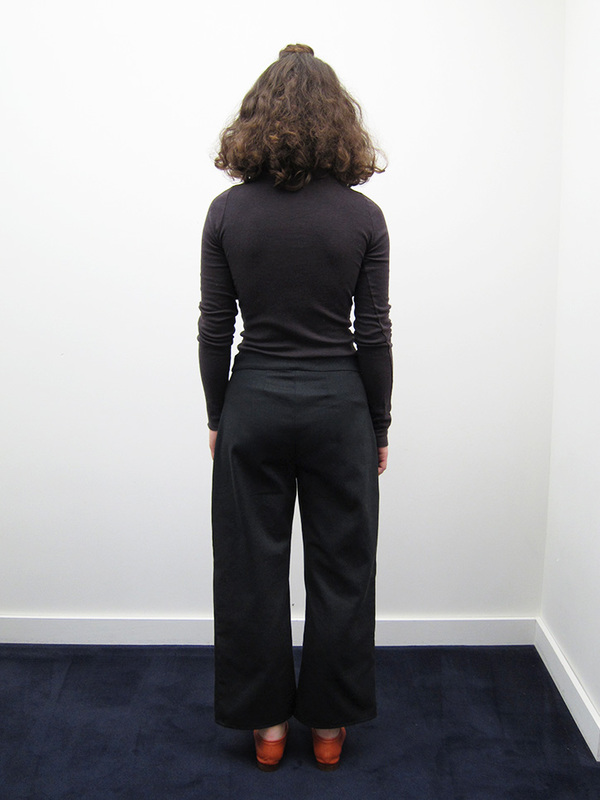 Lauren Manoogian Cashmere Rib Turtleneck, Dark Charcoal Lauren Manoogian Cashmere Rib Turtleneck, Dark Charcoal