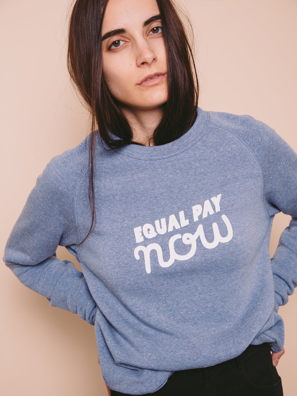Rachel Antonoff Equal Pay Now Sweatshirt Rachel Antonoff Equal Pay Now Sweatshirt