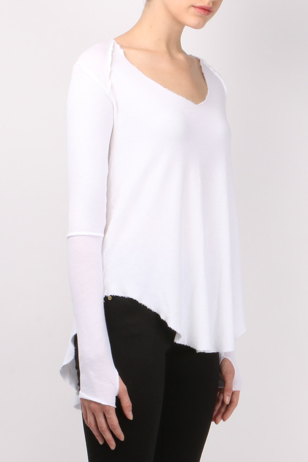 R&R Surplus V-Neck Shirtail Tee W/ Thumbhole R&R Surplus V-Neck Shirtail Tee W/ Thumbhole