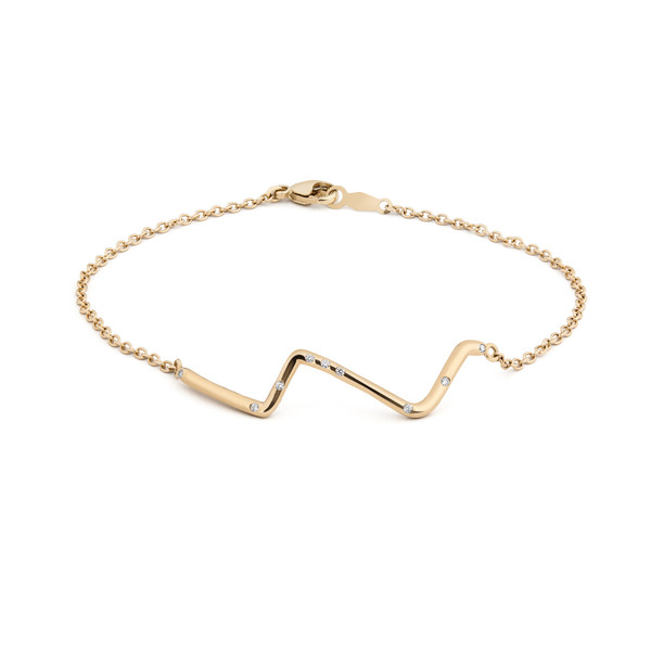 Shahla Karimi 14K Gold Subway Bracelet - Upper West Side to Lower East Side Shahla Karimi 14K Gold Subway Bracelet - Upper West Side to Lower East Side