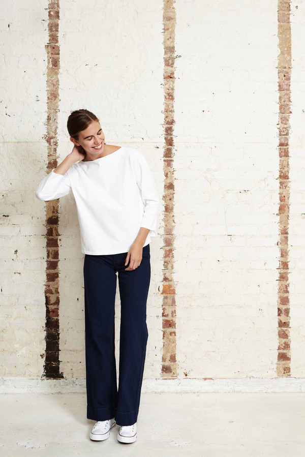 Off Season NYC Basalt Pull Over White Off Season NYC Basalt Pull Over White