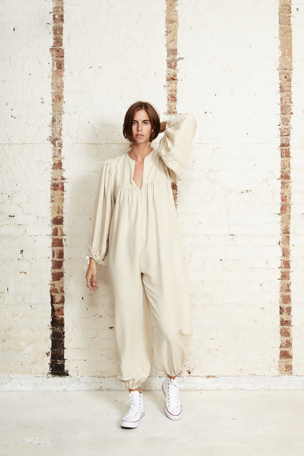Off Season NYC Saros Jumpsuit Ecru Off Season NYC Saros Jumpsuit Ecru