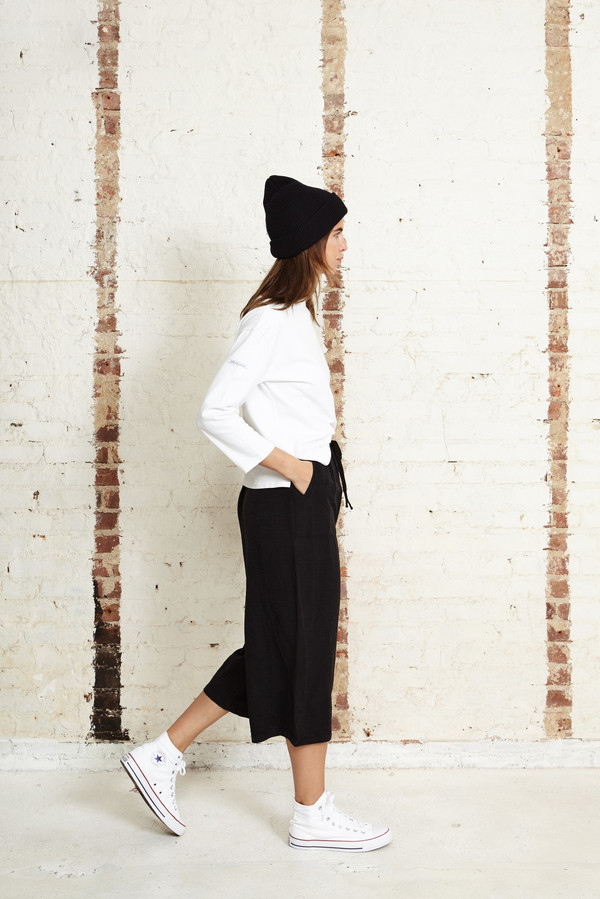 Off Season NYC Zinnia Pant Silk Slub Noile Black Off Season NYC Zinnia Pant Silk Slub Noile Black