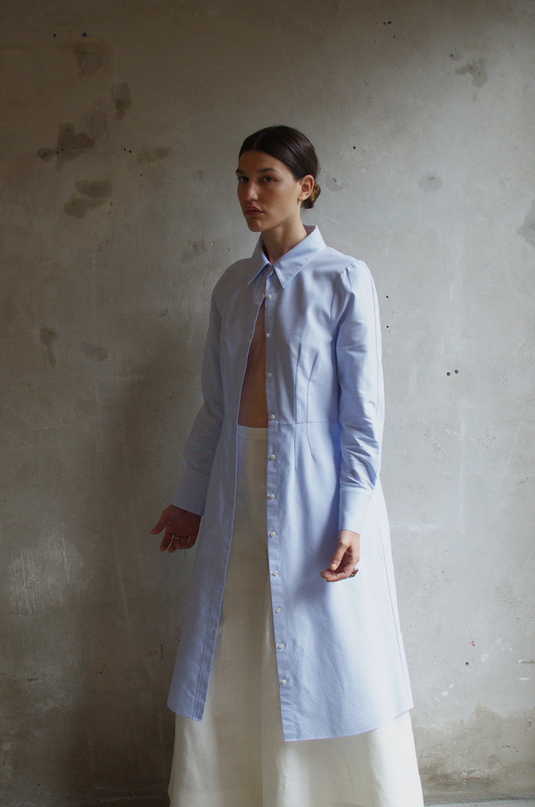 UNIFORME Lin Shirt Dress (Azure Blue) UNIFORME Lin Shirt Dress (Azure Blue)