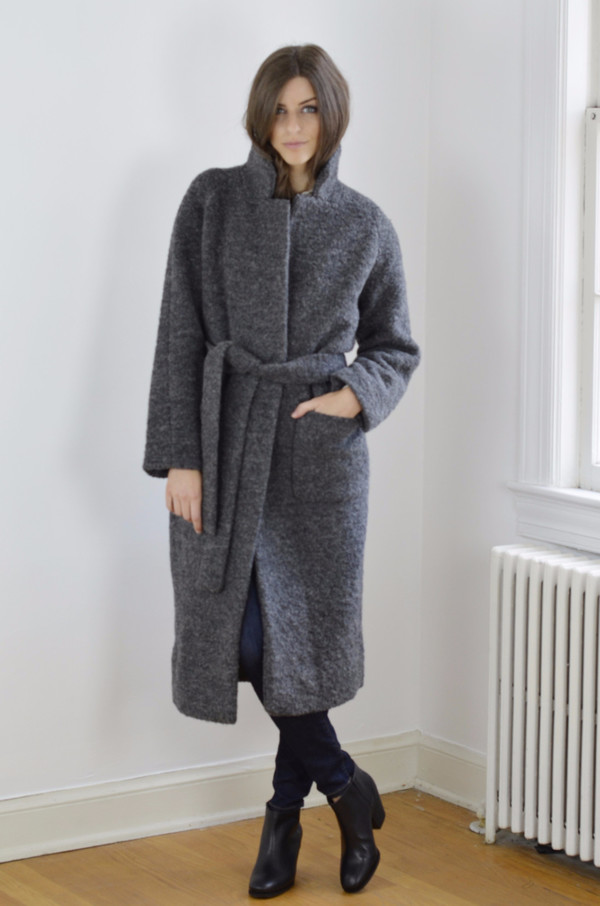 Ganni Fenn Coat Smoked Pearl Ganni Fenn Coat Smoked Pearl