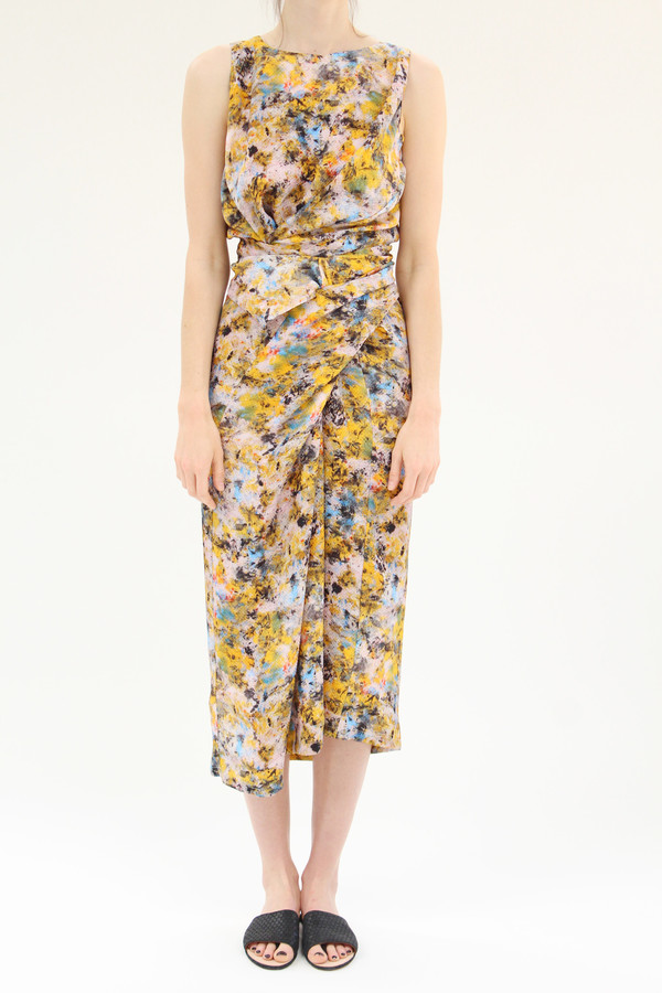 Anntian Print Long Dress Winder Anntian Print Long Dress Winder