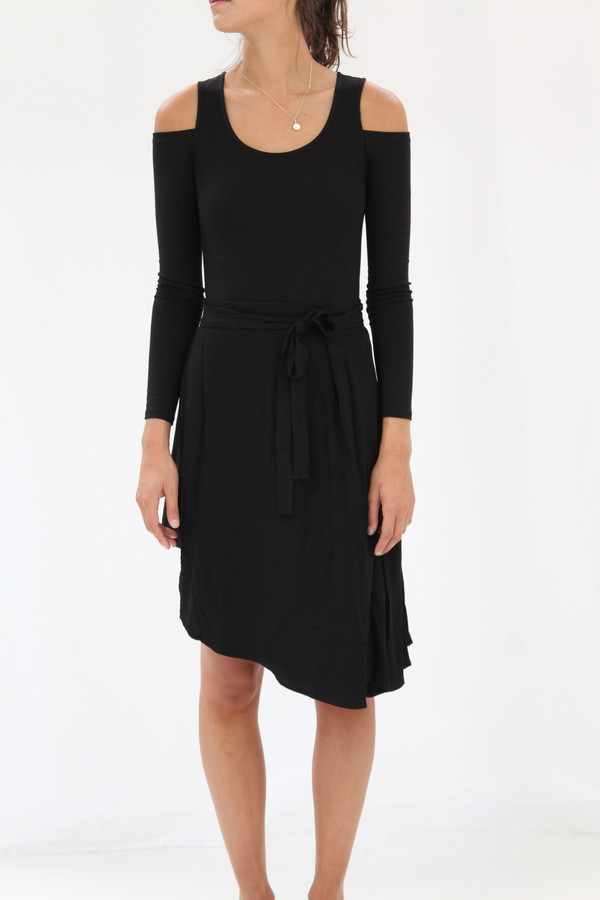 Black Crescent Wrap Skirt Black Crescent Wrap Skirt