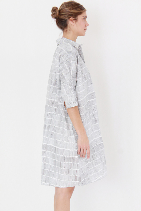 Kowtow Etched Dress Dashes On White Kowtow Etched Dress Dashes On White