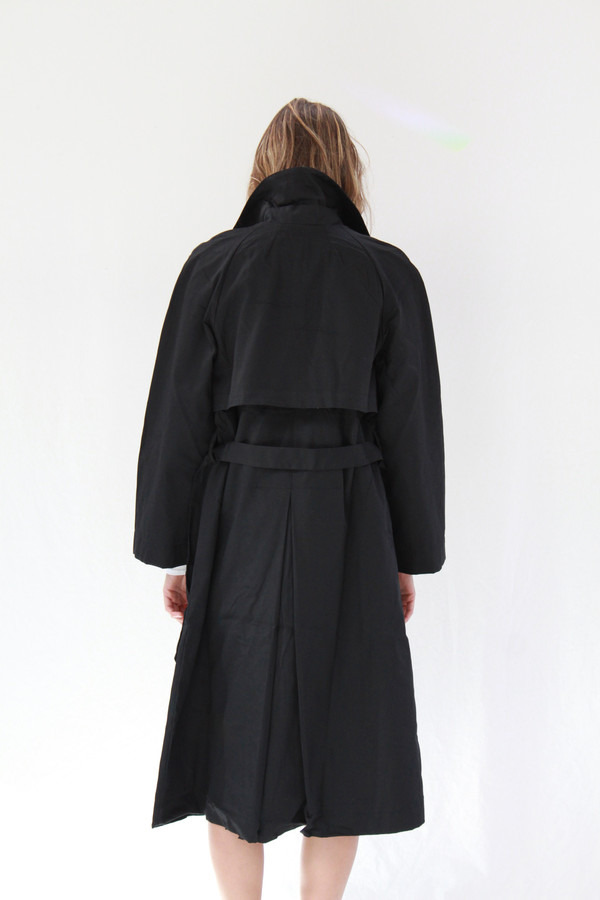 Kowtow Keepsake Trench Coat Black Kowtow Keepsake Trench Coat Black