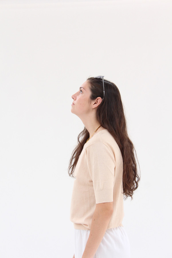 Beklina Cotton Knit Top Cashew Beklina Cotton Knit Top Cashew