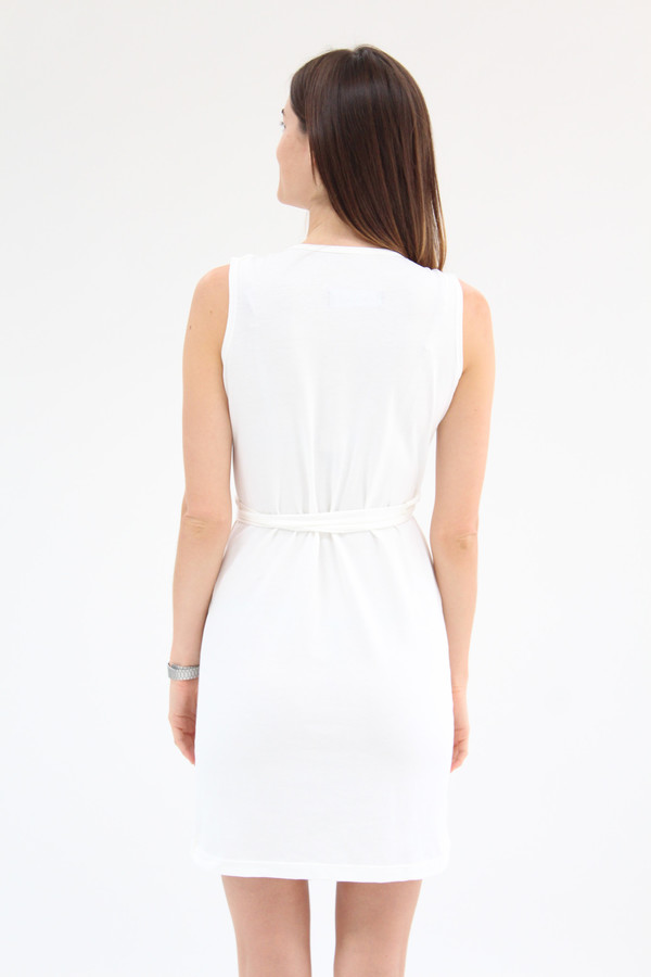 Beklina Criss Cross Jersey Wrap Dress White Beklina Criss Cross Jersey Wrap Dress White