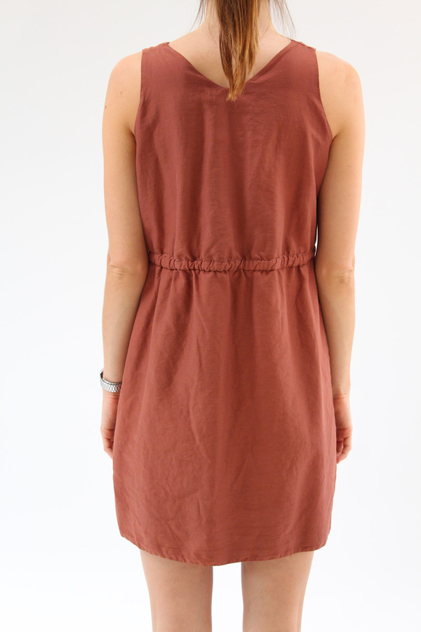 Beklina Hoda Tie Dress Rust Beklina Hoda Tie Dress Rust