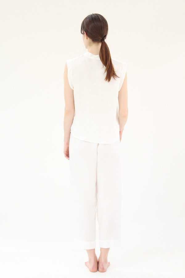Beklina Silk PJ's White Beklina Silk PJ's White