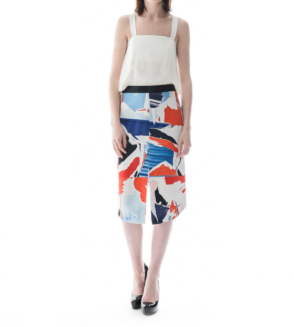 Dion Lee Collage Pencil Skirt Dion Lee Collage Pencil Skirt