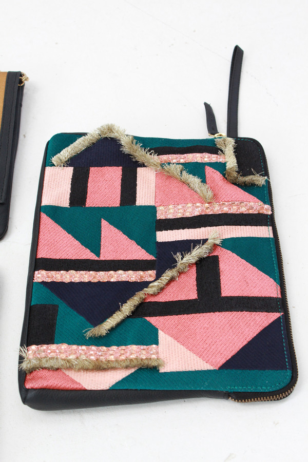 Lizzie Fortunato Safari Clutch Tahiti Triangle Lizzie Fortunato Safari Clutch Tahiti Triangle