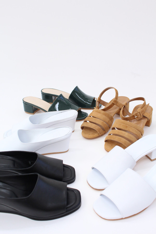 Maryam Nassir Zadeh MNZ Sophie Slide Bottle Green Patent Maryam Nassir Zadeh MNZ Sophie Slide Bottle Green Patent