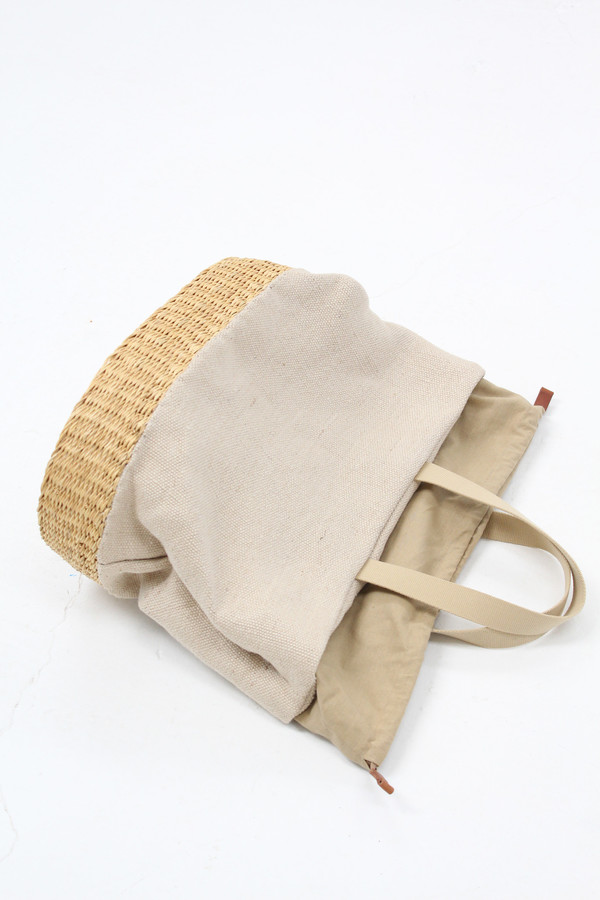 Muun Straw Natural Combo Bag Muun Straw Natural Combo Bag
