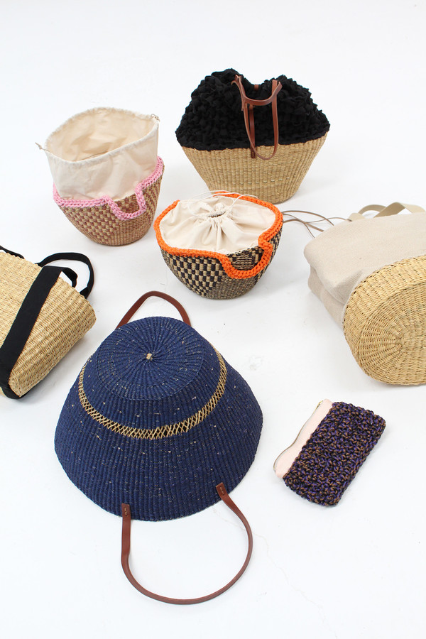 Muun Straw Natural Combo Bag Muun Straw Natural Combo Bag