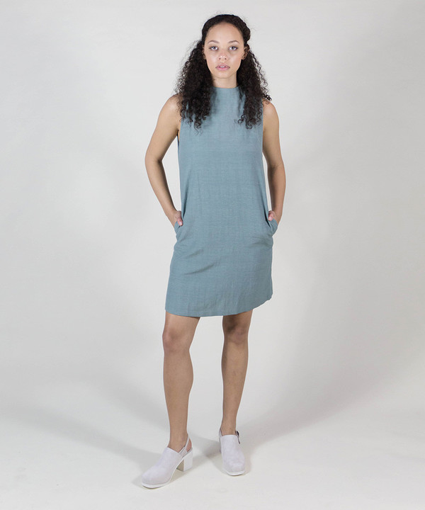 Kaarem Dust Speckled Sleeveless Dress Kaarem Dust Speckled Sleeveless Dress