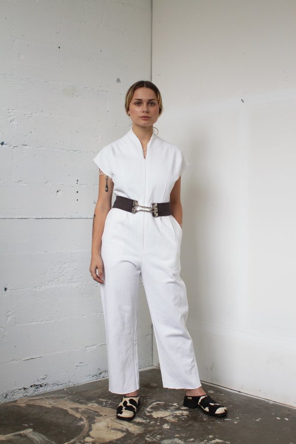 Alexa Stark white denim jumper Alexa Stark white denim jumper