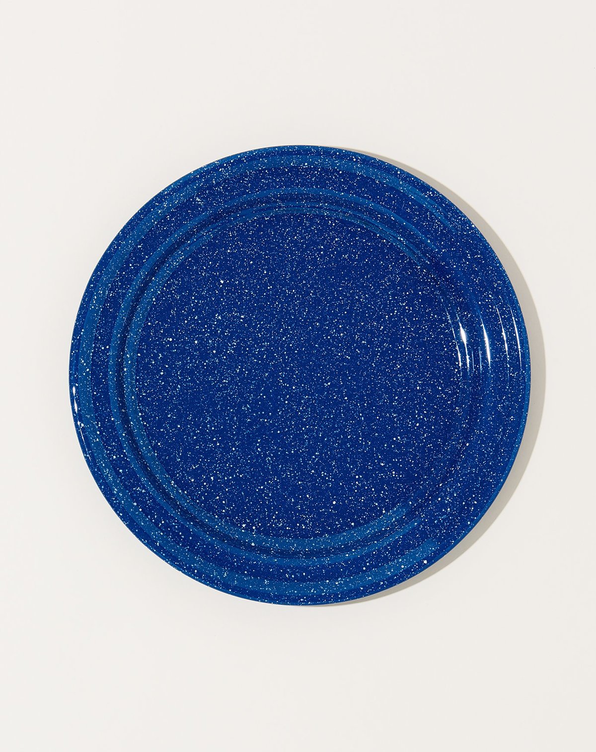 Vintage Set of Four Enamel Plates Blue Garmentory