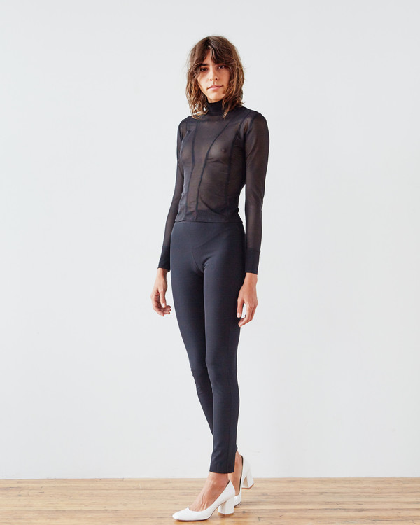 PIECE NYC Mesh Mockneck - Black PIECE NYC Mesh Mockneck - Black