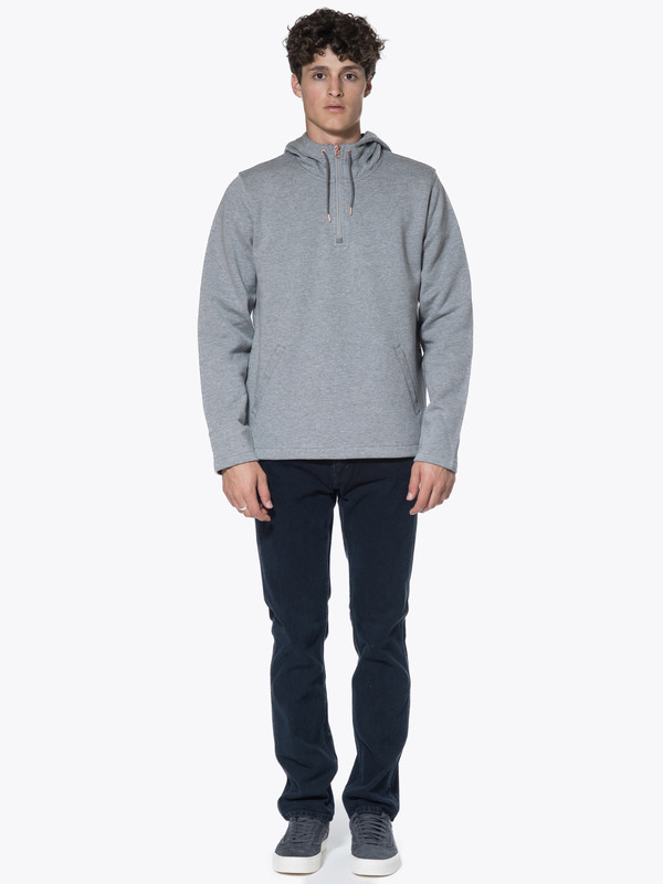 Men's Levis Made & Crafted CM Half Zip Hoodie Molleton Men's Levis Made & Crafted CM Half Zip Hoodie Molleton
