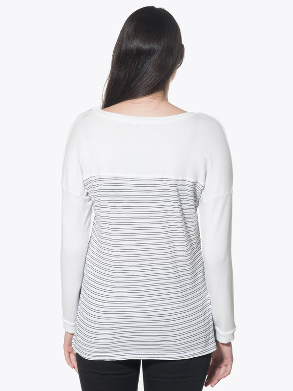 Splendid Double Pinstripe Jersey LS Top Splendid Double Pinstripe Jersey LS Top