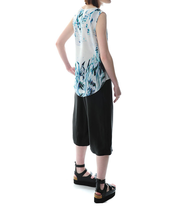 Public School Elongated Tank With Print Public School Elongated Tank With Print