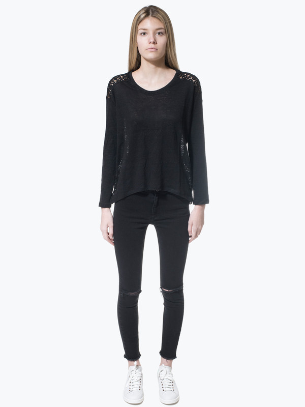 Generation Love Nolan Lace Emb Back LS Generation Love Nolan Lace Emb Back LS