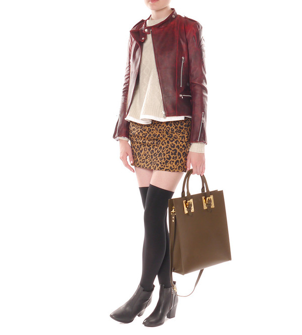 EACH X OTHER Embossed Leather Jacket EACH X OTHER Embossed Leather Jacket