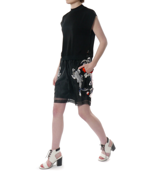 3.1 Phillip Lim Embroidered Tattoo Shorts 3.1 Phillip Lim Embroidered Tattoo Shorts