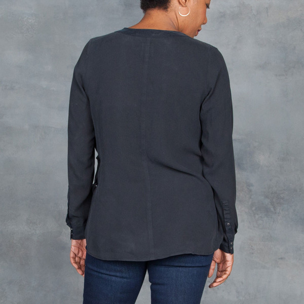 Go Silk Go Lace Up Blouse Go Silk Go Lace Up Blouse