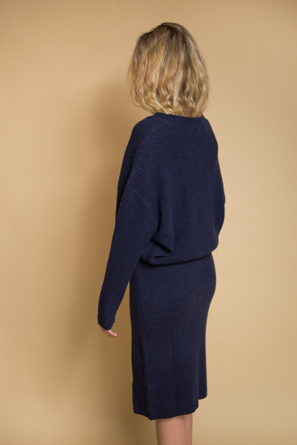 Just Female Corn Knit - Blue Stone Just Female Corn Knit - Blue Stone