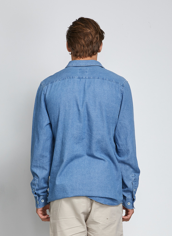 Men's Barney Cools Worker LS Chambray Men's Barney Cools Worker LS Chambray
