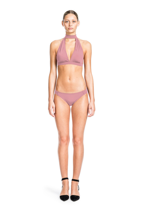 Beth Richards Gloria Top - Petal PLUNGE FRONT TOP WITH CHOKER NECK CLOSURE Beth Richards Gloria Top - Petal PLUNGE FRONT TOP WITH CHOKER NECK CLOSURE