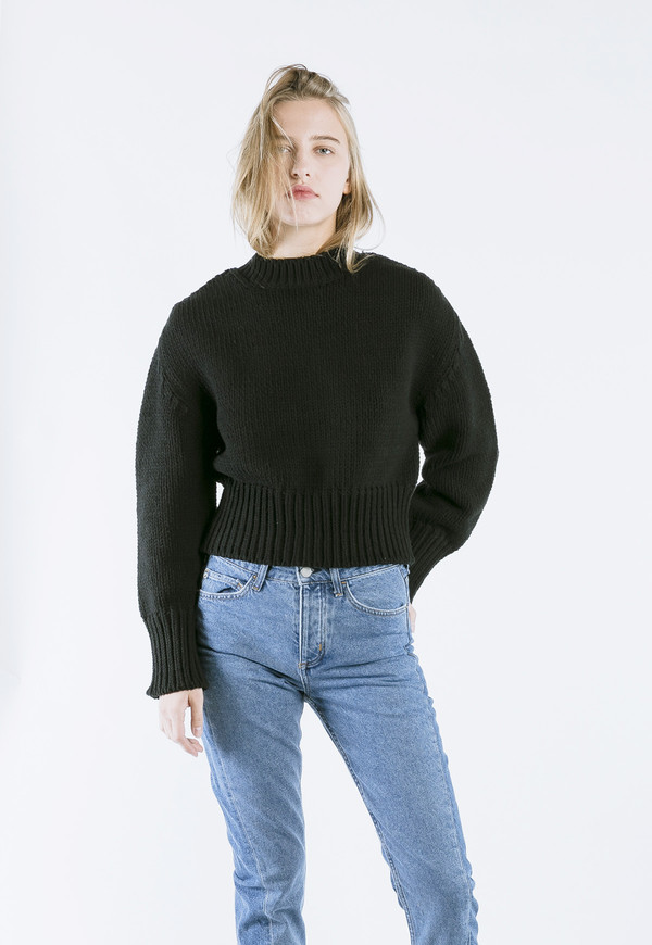 ROCKET X LUNCH Chunky Knit in Black ROCKET X LUNCH Chunky Knit in Black