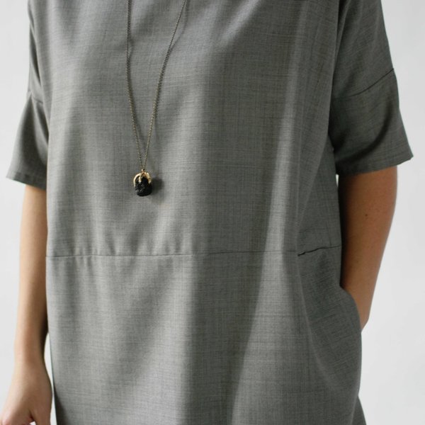 Lu. Revel Dress in Concrete Lu. Revel Dress in Concrete