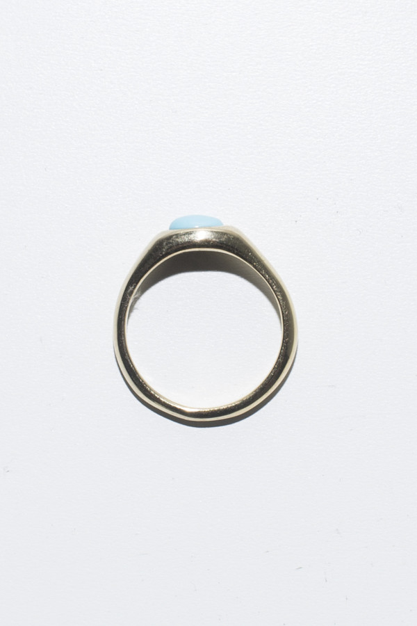 Nikolai Rose Turquoise Round Set Ring Nikolai Rose Turquoise Round Set Ring