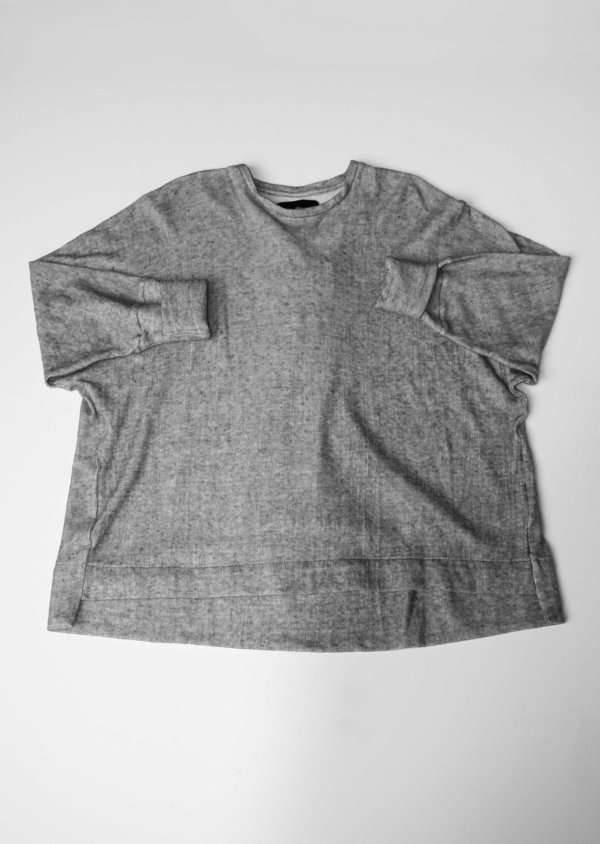 Berenik SHIRT - OVERSIZE KNIT GREY Berenik SHIRT - OVERSIZE KNIT GREY