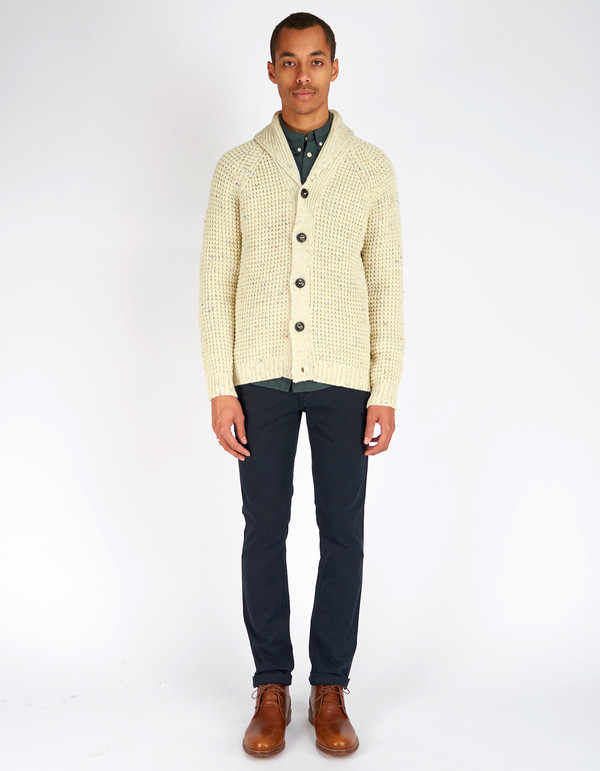 Men's Peregrine Shawl Cardigan Aran Fleck Men's Peregrine Shawl Cardigan Aran Fleck