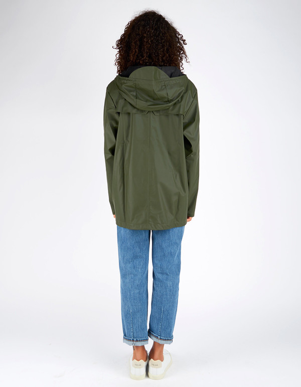 Unisex Rains Breaker Jacket Women's Green Unisex Rains Breaker Jacket Women's Green