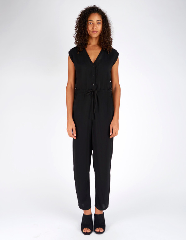 Ali Golden Button Down Jumper Black Ali Golden Button Down Jumper Black