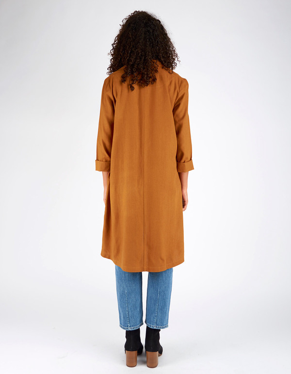Ali Golden Raw Silk Notch Jacket Rust Ali Golden Raw Silk Notch Jacket Rust