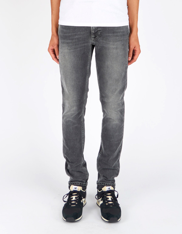 Men's Nudie Lean Dean Grey Hunt Washed Grey Men's Nudie Lean Dean Grey Hunt Washed Grey