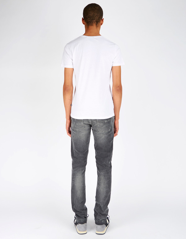 Men's Nudie Lean Dean Grey Hunt Washed Grey Men's Nudie Lean Dean Grey Hunt Washed Grey