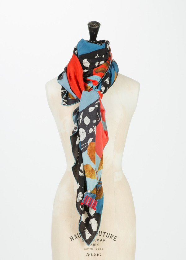 Rumisu The Menagerie Silk Scarf Rumisu The Menagerie Silk Scarf